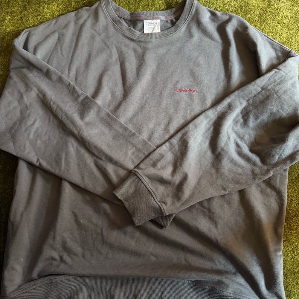 Gray Crew Neck Men's Sweatshirt